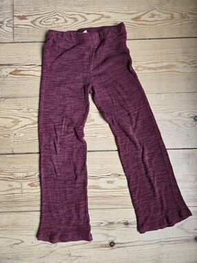 Old Navy Burgundy Ribbed Flare Pants Kids L (10-12)